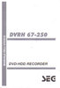 SEG DVRH 67 250 160 Italia DVD HDD Recorder Manuale dell utente Bedienungsanleitung Anleitung 6