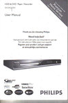 Philips DVDR 3570 HDD DVD Recorder English Handbuch Bedienungsanleitung user Manual 2