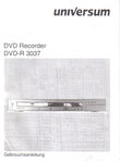 Universum DVDR 3037 DVD Deutsc BA Bedienungsanleitung Gebrauchsanleitung Benutzeranleitung Anleitung