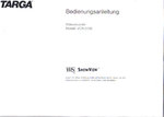 Targa VCR 5100 Deutsch Bedienungsanleitung Gebrauchsanleitung Anleitung