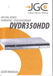 JGC DVDR 350 HDD DVD English User manual Bedienungsanleitung Gebrauchsanleitung Benutzeranleitung 19